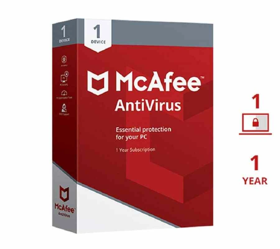 McAfee Pro Antivirus — 1 Device 1 Year