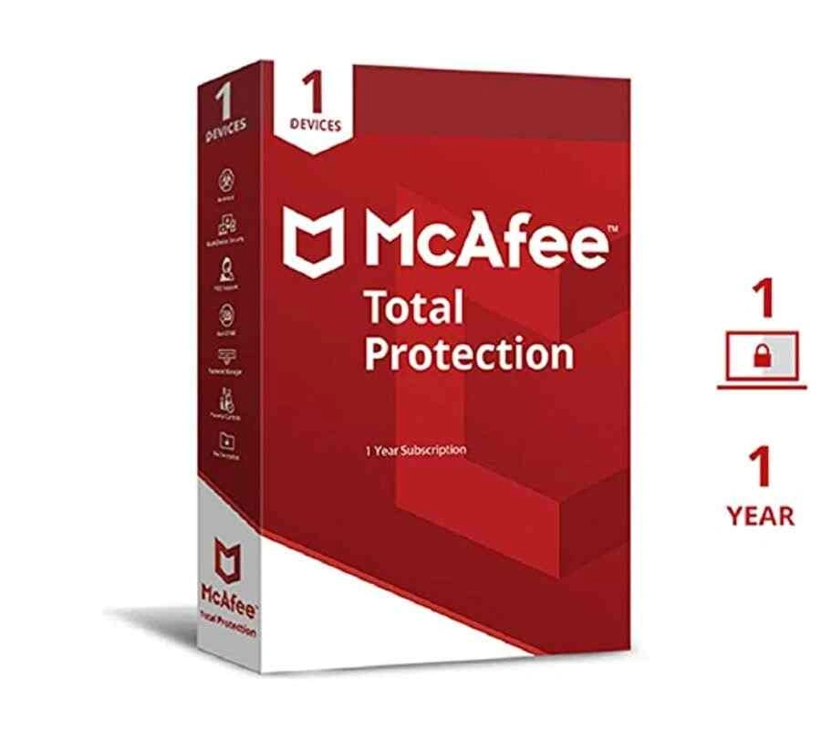 McAfee Total Protection — 1 Device 1 Year