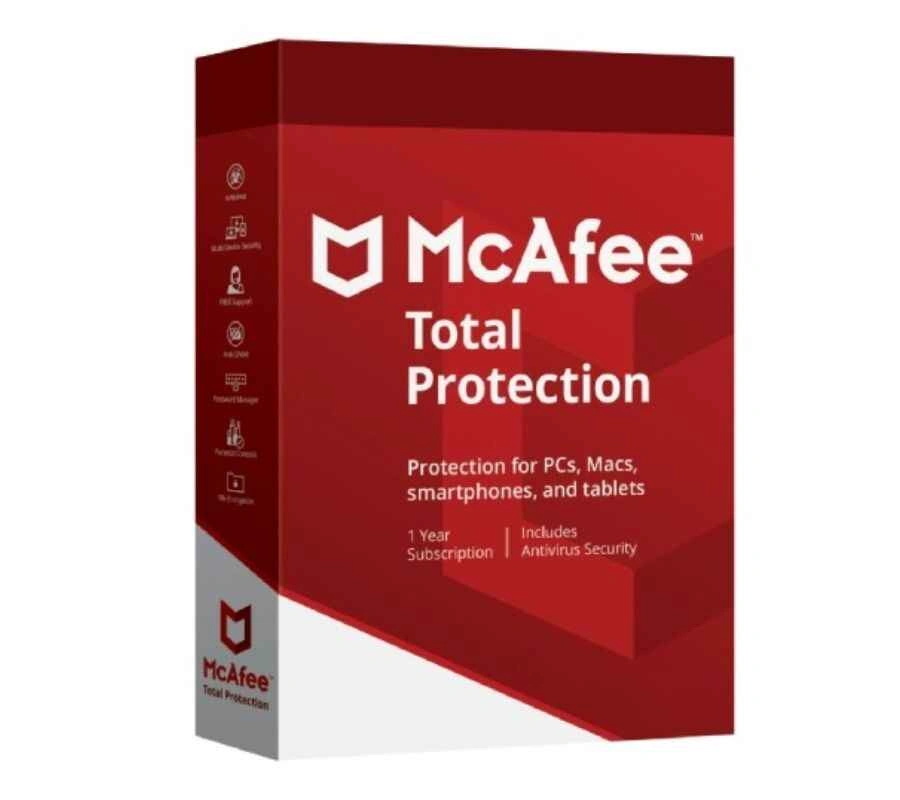 McAfee Total Protection — 3 Devices 1 Year