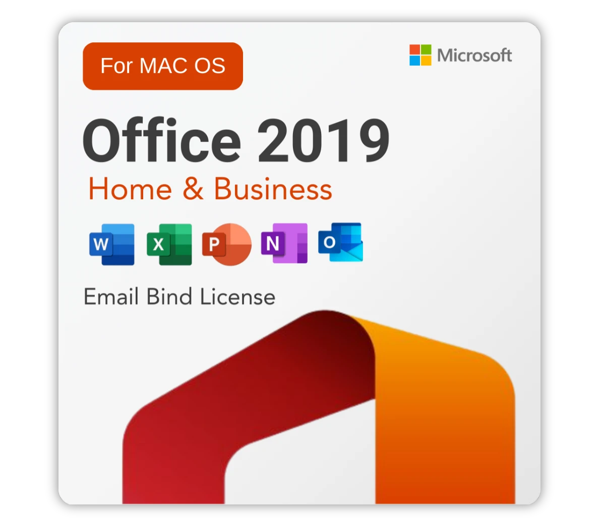 MS Office 2019 for Mac — Home & Business (Email Bind Key)