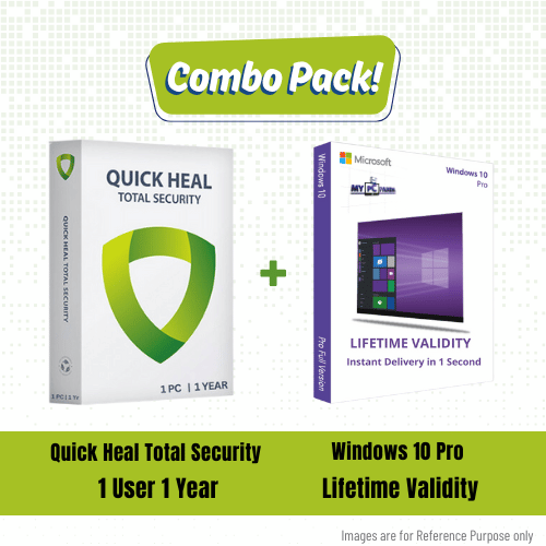 Quick Heal Total Security (1U/1Y) + Windows 10 Pro Combo