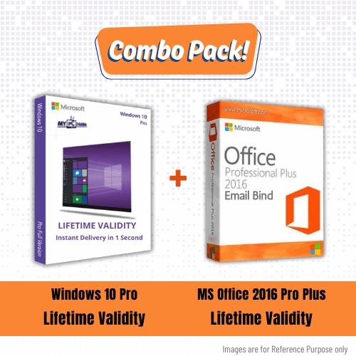 Windows 10 Pro + MS Office 2016 Pro Plus (Email Bind) Combo