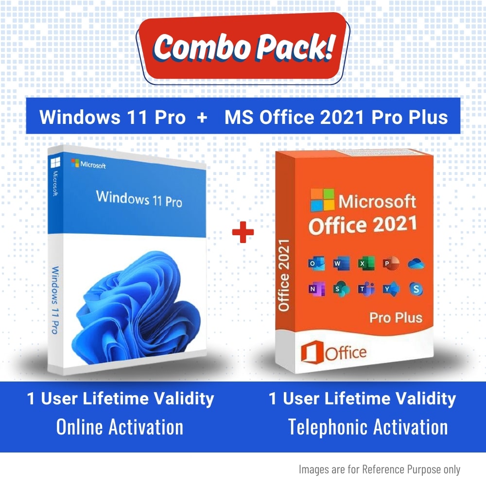 Windows 11 Pro + MS Office 2021 (Online Activation) Combo
